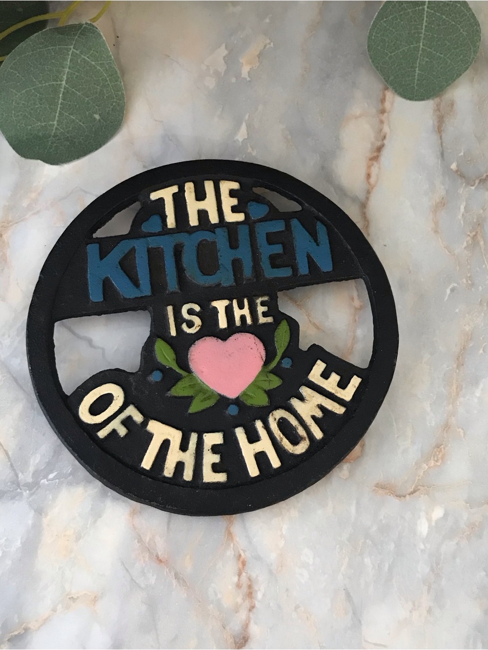 Cast Iron Decorative Kitchen Trivet The Kitchen Is The Heart Of The Home